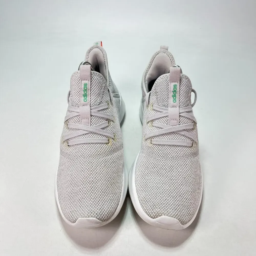 adidas Cloudfoam Pure Dash Grey Coral Low Top Running Shoes FX0377 Womens Sz 9.5